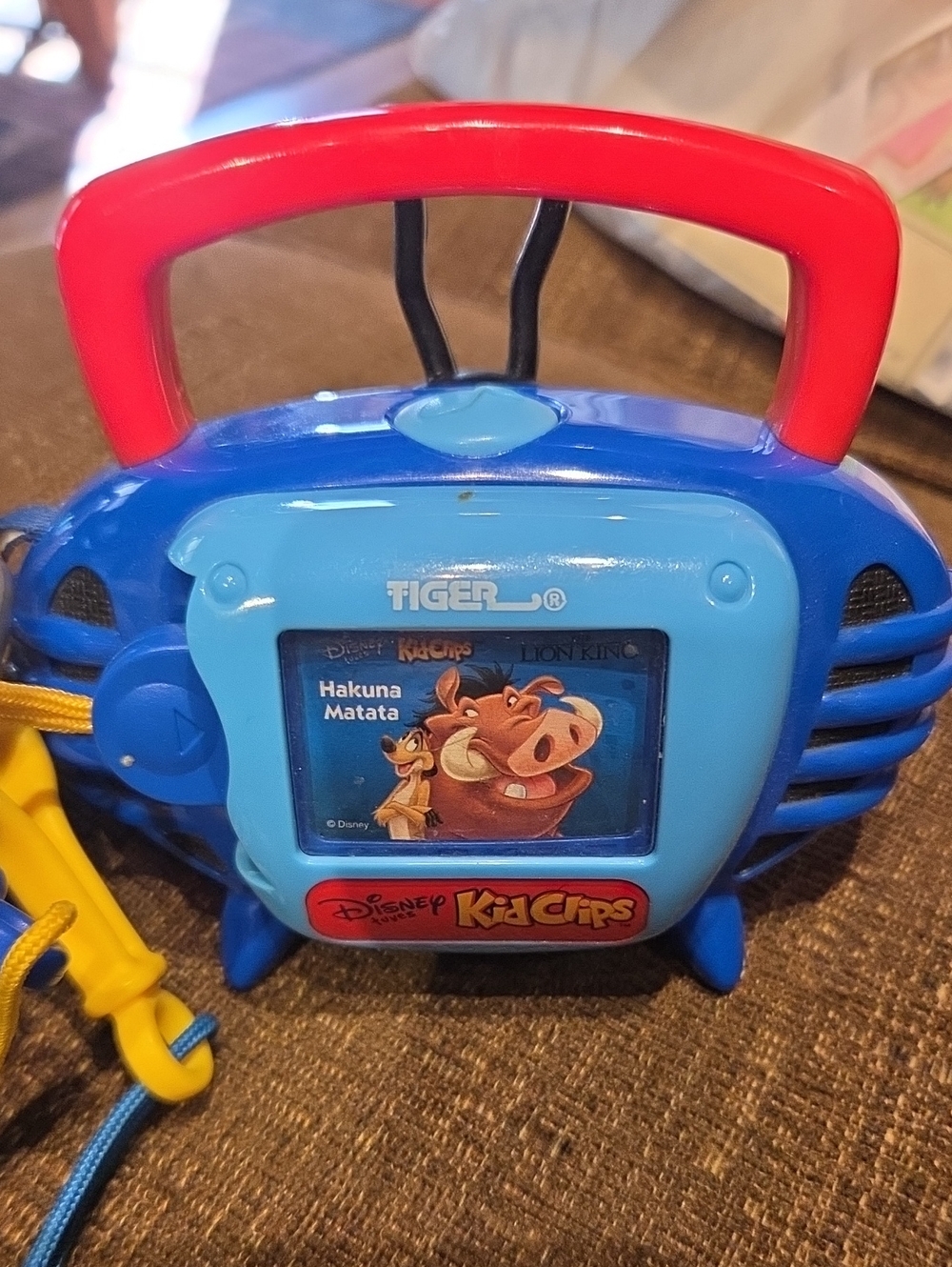 Tiger Kids Portable Audio Player in Blue and Red – Disney KidClips Compatible
